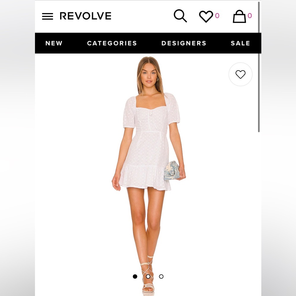 White Eyelet Dress from Revolve
